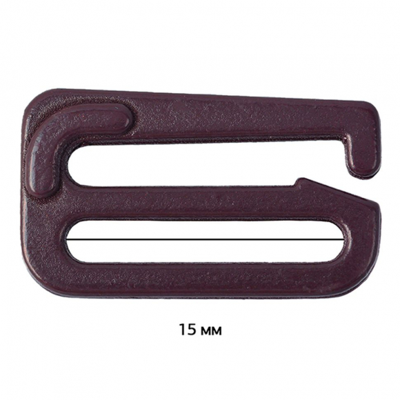 Крючок для бюстгальтера металл ARTA.F.2853 14,4мм, цв.076 сливовое вино, уп.50шт