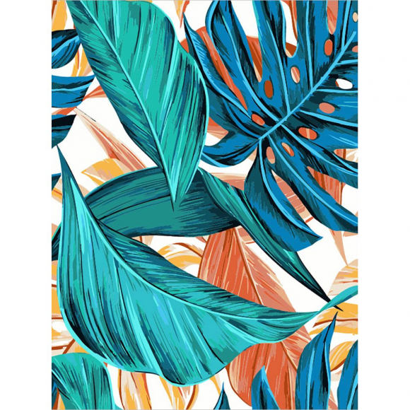 Картины по номерам с холстом на подрамнике ФРЕЯ арт.PNB.C3 №13 Тропический рай 40х30 см