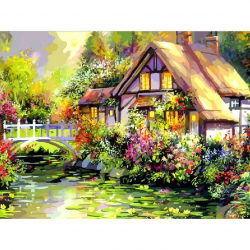 Картины по номерам Белоснежка арт.БЛ.839-AB Яркое лето 40х50 см