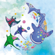 Схема на холсте АБРИС АРТ арт. AC-565 Под водой 20х20 см