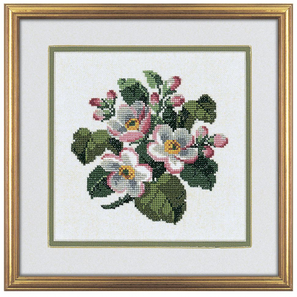 Набор для вышивания EVA ROSENSTAND арт.14-168 Цветы яблони 25х25 см Набор для вышивания EVA ROSENSTAND арт.14-168 Цветы яблони 25х25 см