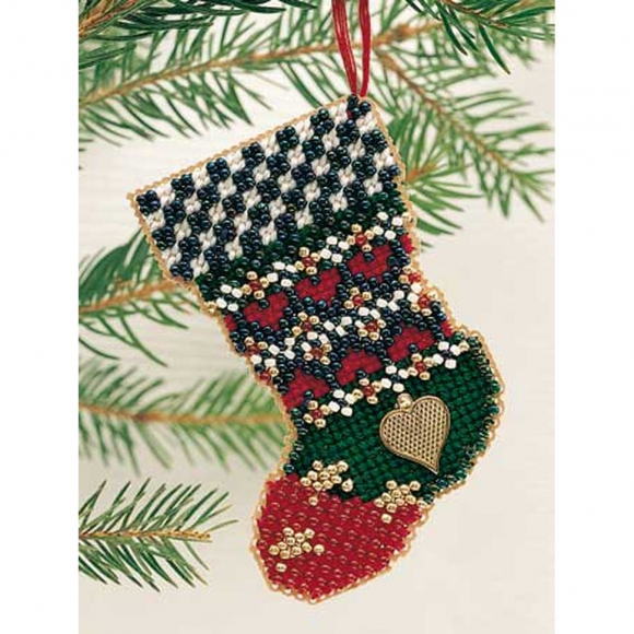 Набор для вышивания бисером MILL HILL Звезда пэчворка 5х10 см