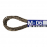 Нитки для вышивания Gamma мулине NM металлик 100% полиэстер 12 x 8 м цв.М-06 черный/золото