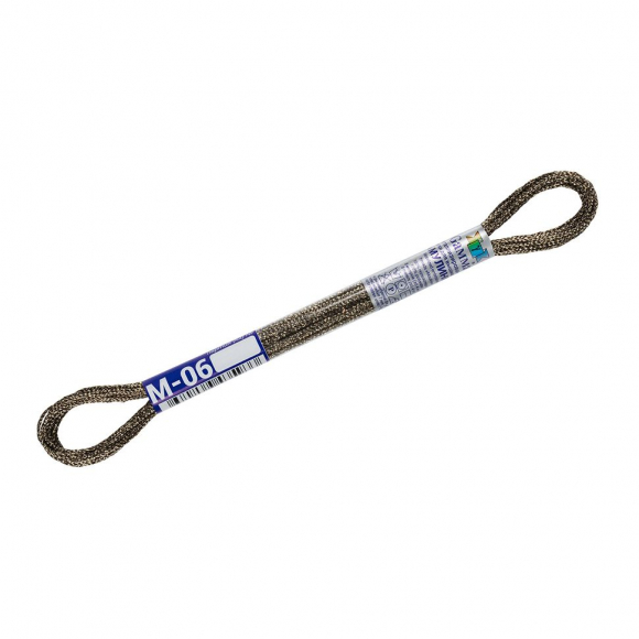 Нитки для вышивания Gamma мулине NM металлик 100% полиэстер 12 x 8 м цв.М-06 черный/золото