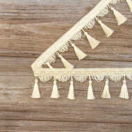 183472_Тесьма с кисточками декоративная PASSAN цвет нежно-кремовый