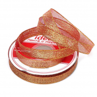 Лента IDEAL с люрексом арт.ТВ-ЛЮР шир.12мм цв.048 персиковый уп.22,85 м