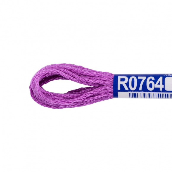 Нитки для вышивания Gamma мулине 100% вискоза 12 x 8 м цв.R0764 сиреневый