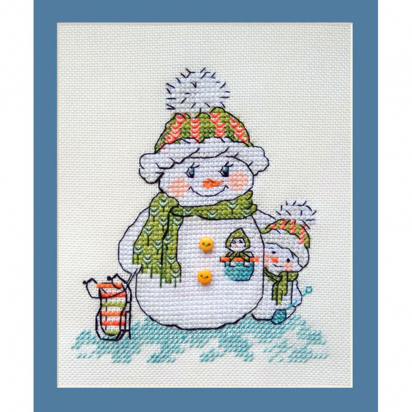 Набор для вышивания NEOCRAFT арт.ПР-25 Зимняя прогулка 11х12 см