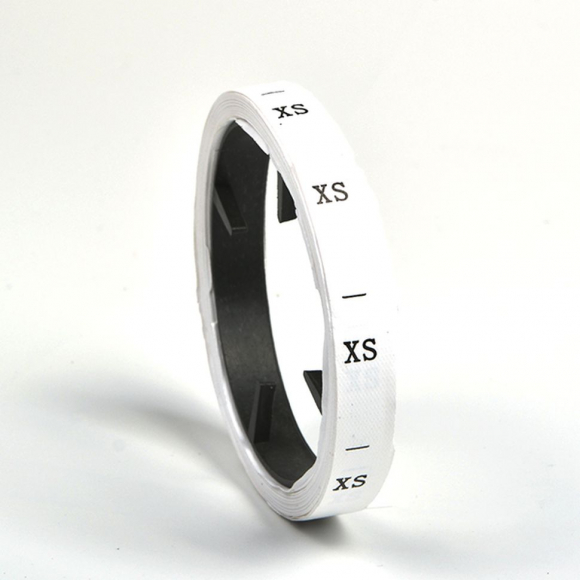 Размерники полиэстер XS белый 10х25 мм ТВ в рул. 300 шт