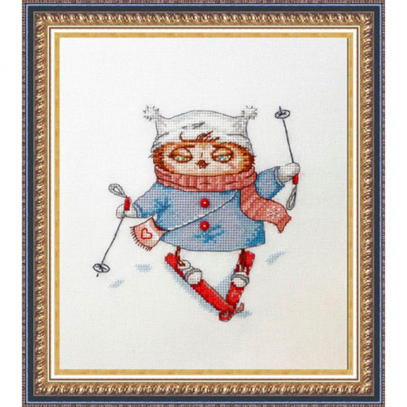 Набор для вышивания NEOCRAFT арт.СВ-15 Лыжница 15х15 см Набор для вышивания NEOCRAFT арт.СВ-15 Лыжница 15х15 см