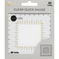Tulip Линейка для подсчета плотности вязания Amicolle, арт.AC-052E  пластик, цв.прозрачный