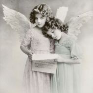 98654_Салфетки трехслойные для декупажа, коллекция "Lunch" Sagen Vintage Design "Читающие дети"