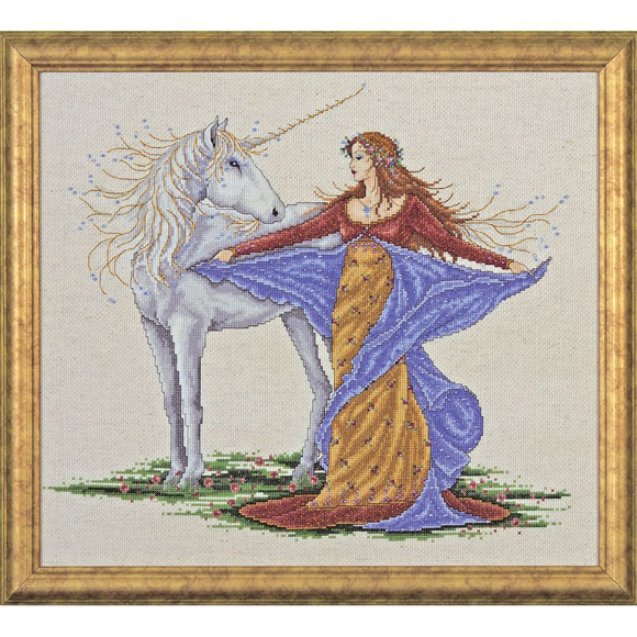Набор для вышивания DESIGN WORKS арт.2726 Единорог 35,5х40,5 см