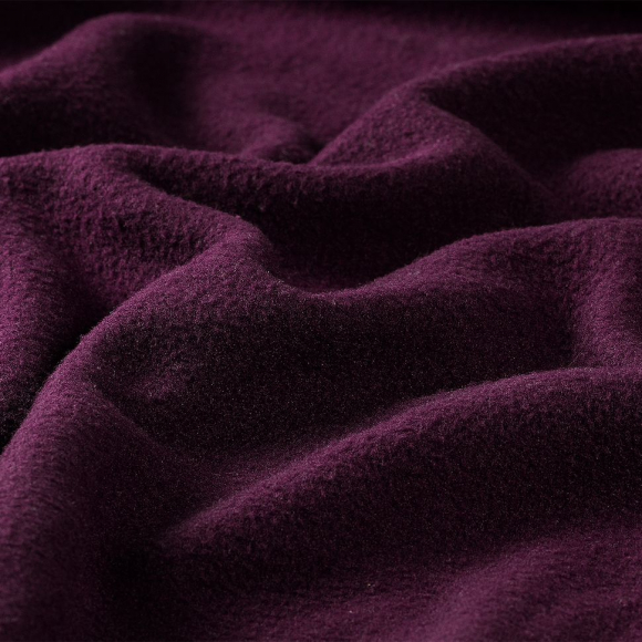 Ткань флис 2-х ст. TBY-0240-25 240 г/м? 100% ПЭ шир.150см  цв.25 винный 23-27кг