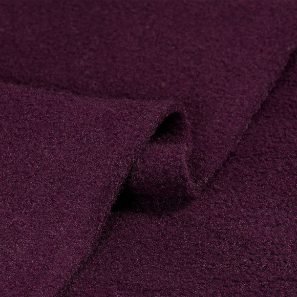 Ткань флис 2-х ст. TBY-0240-25 240 г/м? 100% ПЭ шир.150см  цв.25 винный 23-27кг