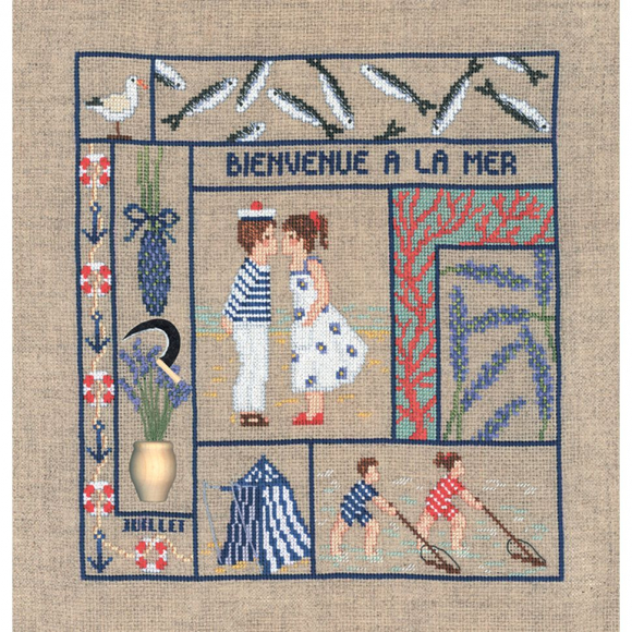 Набор для вышивания Le Bonheur des Dames арт.2656 Bienvenue Juillet (Добро пожаловать, июль) 21х23 см