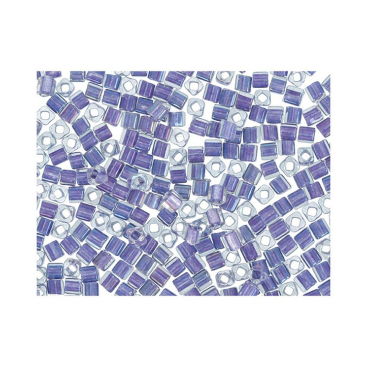 Бисер Япония "TOHO" CUBE №2  1.5 мм 5 х 5 г №0265 св.фиолетовый/радужный