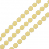 Тесьма пластиковая арт.TBY A05 цв.12 молочный ?12мм уп.9.14м