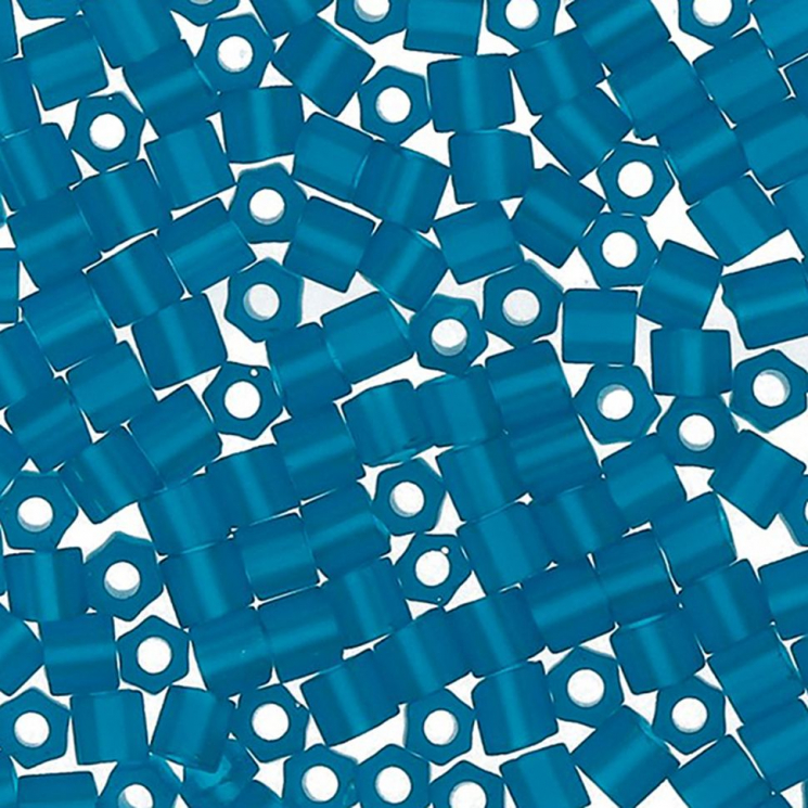 Бисер Япония "TOHO" 11/0  HEXAGON №2  2.2 мм 5 х 5 г №0007BDF мор.волна/матовый