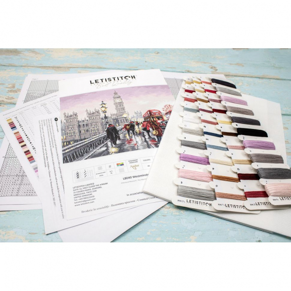 Набор для вышивания LETI арт. L8040 Вестминстерский мост 32х23 см