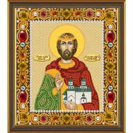 Набор для вышивания бисером НОВА СЛОБОДА арт.Д6111 Св.Князь Владислав Сербский 13х15 см