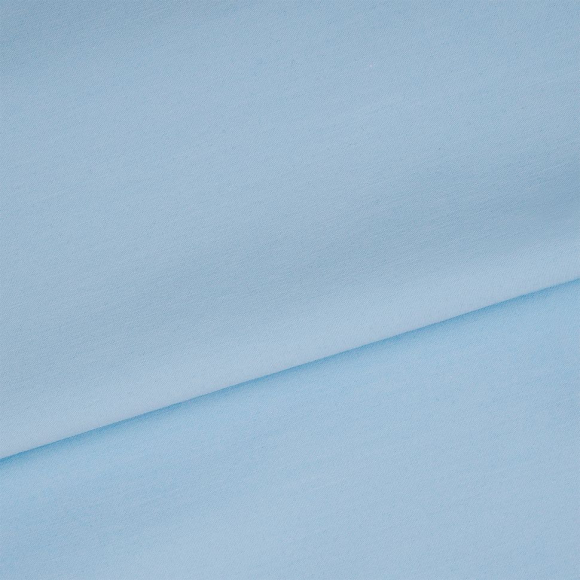 Ткань ТиСи поплин стрейч 110 г/м? 65% пэ, 33% хлопок, 2% спандекс шир.150 см арт.TBY.TC.05 цв.св.голубой рул.25м