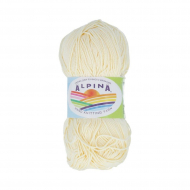 Пряжа ALPINA SATI (100% мерсеризованный хлопок) 10х50г/170м цв.004 шампань