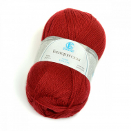 Пряжа для вязания КАМТ Белорусская (50% шерсть, 50% акрил) 5х100г/300м цв.091 вишня