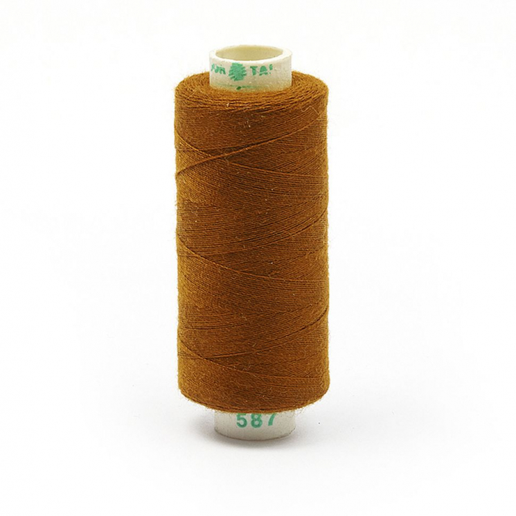 Нитки Dor Tak бытовые 40/2 полиэстер 366м цв.587 рыжий