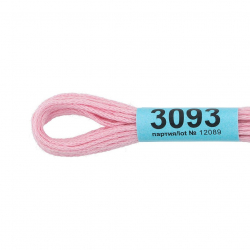 Нитки для вышивания Gamma мулине (3071-3172) 100% хлопок 24 x 8 м цв.3093 розово-сиреневый