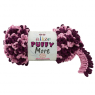 Пряжа для вязания Ализе Puffy More (100% микрополиэстер) 2х150г/11,5м цв.6278