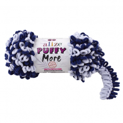 Пряжа для вязания Ализе Puffy More (100% микрополиэстер) 2х150г/11,5м цв.6279