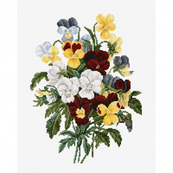 Набор для вышивания LUCA-S арт. BU4002 Букет анютиных глазок 20,5х27,5 см Набор для вышивания LUCA-S арт. BU4002 Букет анютиных глазок 20,5х27,5 см