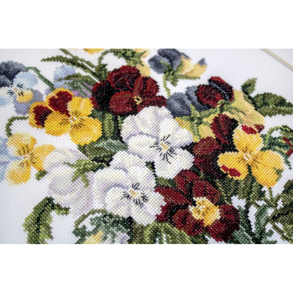 Набор для вышивания LUCA-S арт. BU4002 Букет анютиных глазок 20,5х27,5 см Набор для вышивания LUCA-S арт. BU4002 Букет анютиных глазок 20,5х27,5 см