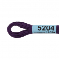 Нитки для вышивания Gamma мулине (3173-6115) 100% хлопок 24 x 8 м цв.5204 т.т.сиреневый