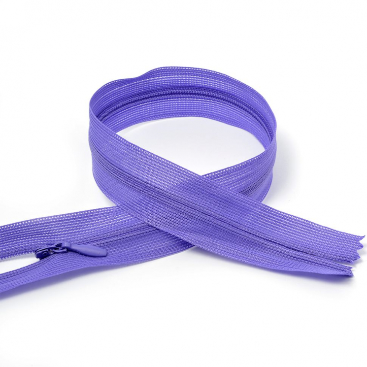 Молния MaxZipper пласт. потайная №3 20см н/р цв.F171 сиреневый уп.50шт