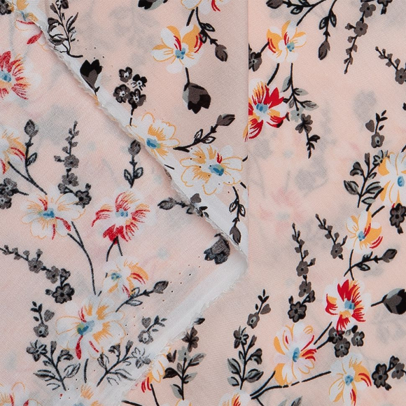 Ткань Штапель 105 г/м? 100% вискоза шир.145 см арт.Р.33938.02 цв.02 св.розовый рул.40м Ткань Штапель 105 г/м? 100% вискоза шир.145 см арт.Р.33938.02 цв.02 св.розовый рул.40м