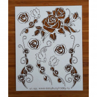 112667_Чип-борд картонный "Розы шебби"