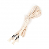 Шнурки TBY плоские 10мм арт.SLF068 цв.молочный длина 130 см уп.10шт