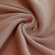 Ткань трикотаж Кашкорсе с лайкрой 350г пенье 60+60см бежевый 15-1214 уп.3м