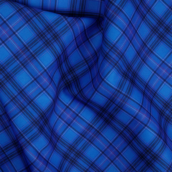 Ткань Габардин 140 г/м? 100% полиэстер шир.155 см арт.T.4000.24 цв.синий рул.25м