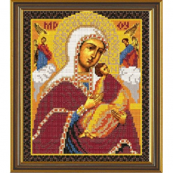 Рисунок на ткани бисер НОВА СЛОБОДА арт.БИС9057 А4 Страстная 19х23 см