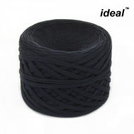 Пряжа Ideal трикотажная 100м, 350-380 г, ширина 7-9мм цв. темная ночь