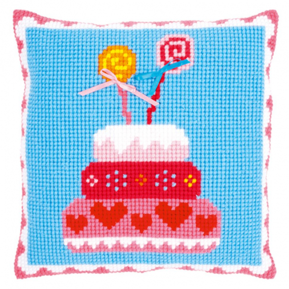 82990_Набор для вышивания подушки "Торт для мальчика"