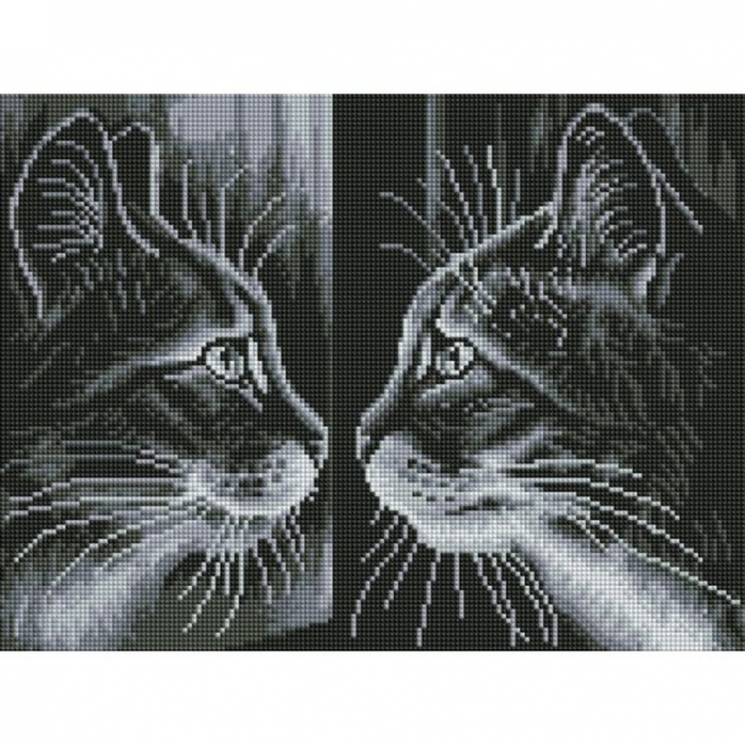 Набор Белоснежка для изготовления картин со стразами на подрамнике арт.БЛ.901-GT-S Отражение 30х40см