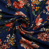 Ткань Штапель TBY Vi-71910-c2 плот 110г/м2 100% вискоза шир. 145 см цв.с2 синий рул.25м Ткань Штапель TBY Vi-71910-c2 плот 110г/м2 100% вискоза шир. 145 см цв.с2 синий рул.25м