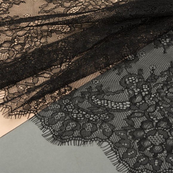 Кружево реснички KRUZHEVO арт.TBY 75227 шир.240мм цв.02 черный уп.3м Кружево реснички KRUZHEVO арт.TBY 75227 шир.240мм цв.02 черный уп.3м