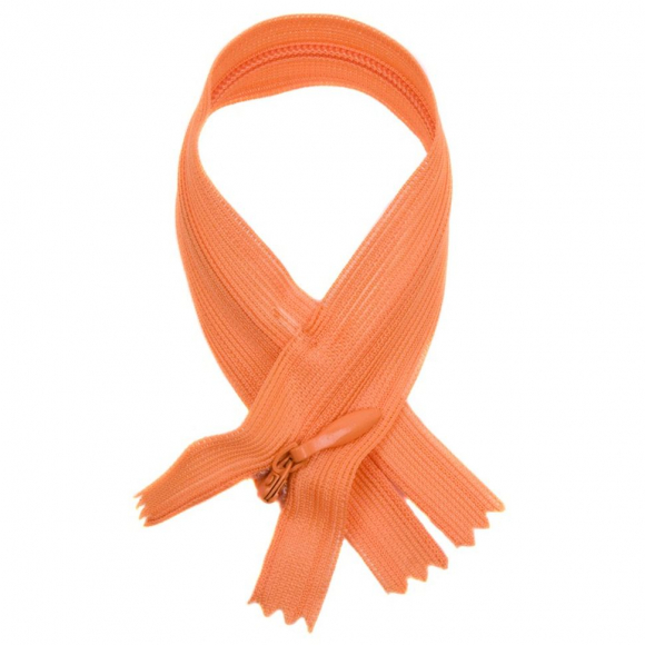 Молния потайная нераз 20см S-043 оранжевый персиковый полиэстер SBS уп.100шт