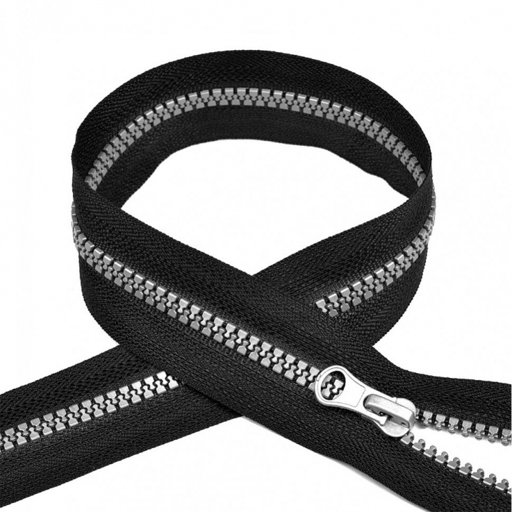 Молния MaxZipper трактор №5 серое усил.зв., 85 см, цв.F322 черный уп.50шт
