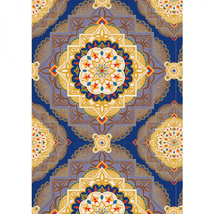 Ткань для пэчворка PEPPY Индийское Сари 146 г/м? 100% хлопок цв.ИС-04 синий уп.50х55 см